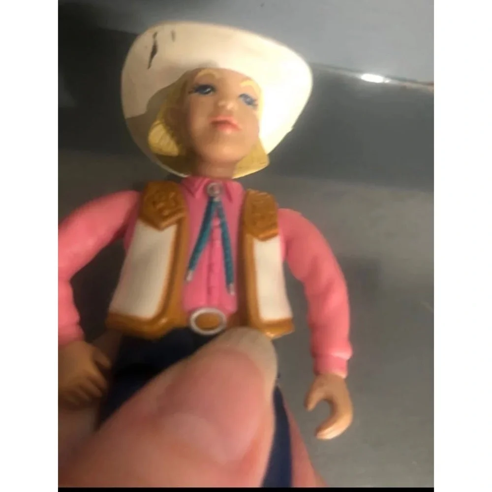 2001 Vintage Fisher‎ Price Loving Family Cowgirl Woman Pink Shirt Cowboy Hat 5